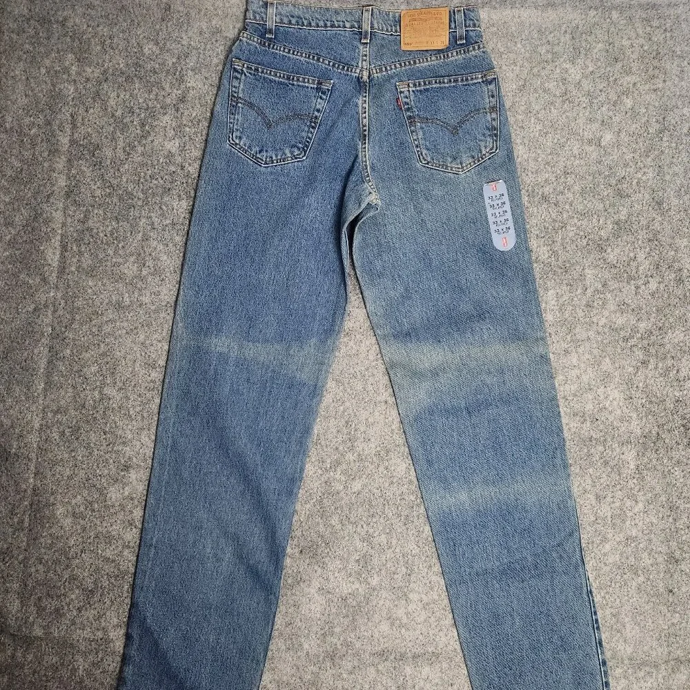 Levis 550 Red Tab VTG 80s Jeans New Men 33x36 Blue Medium Wash Faded Relaxed Fit